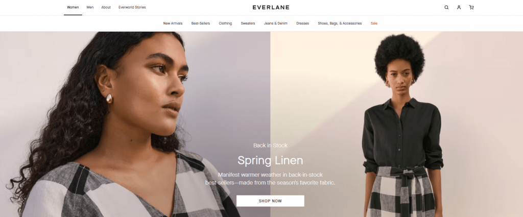 Everlane-homepage